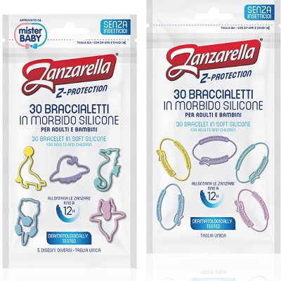 Zanzarella Z Protection Braccialetti Profumati Antizanzara