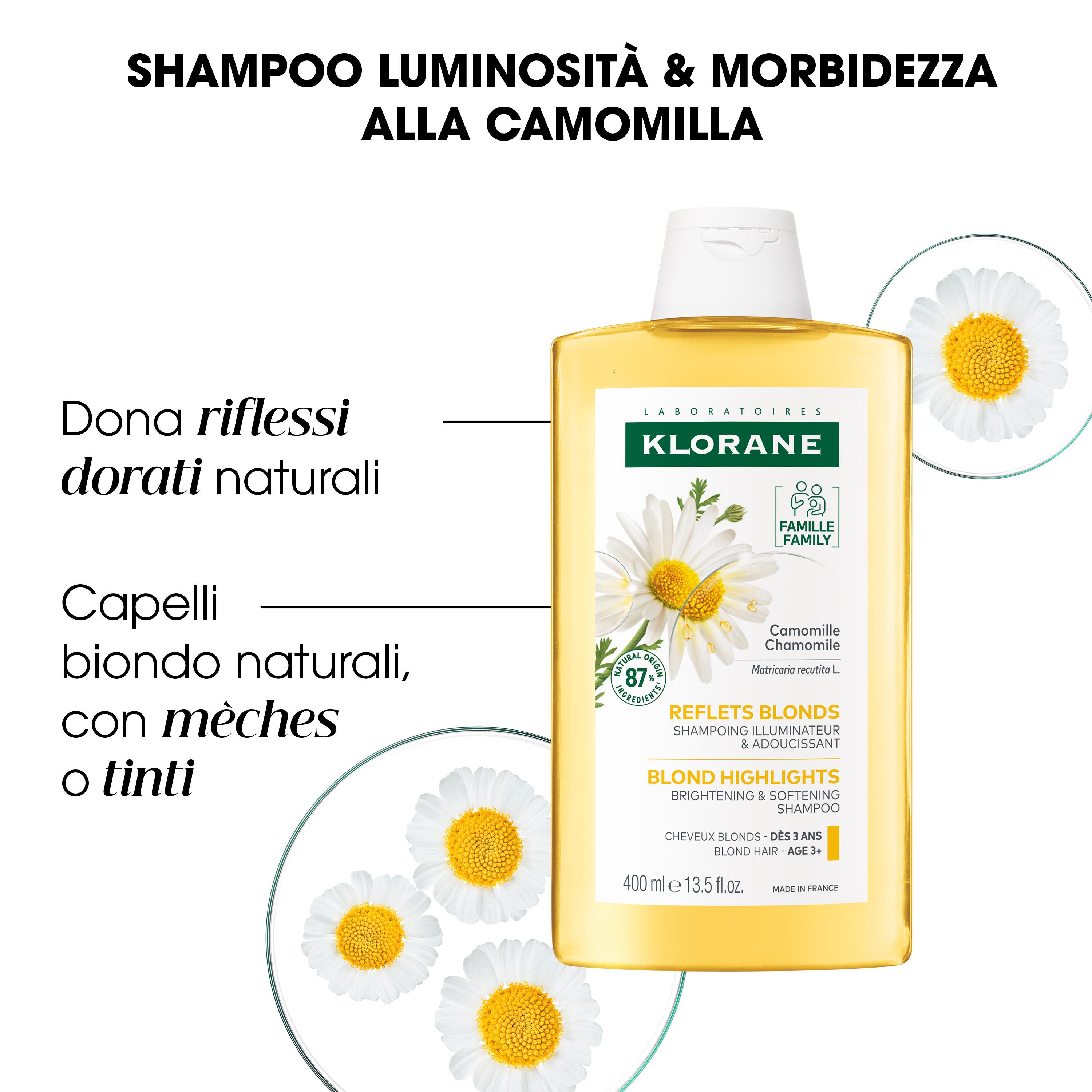 Klorane - Riflessi Biondi Shampoo Alla Camomilla Illuminante 200 ml