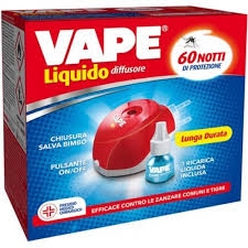 Vape Elettroemanatore Per Repellente Liquido A Spina + 1 Ricarica liquida