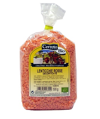 COLLINA DEI FIORI Lenticchie Rosse Decort.Bio 500g