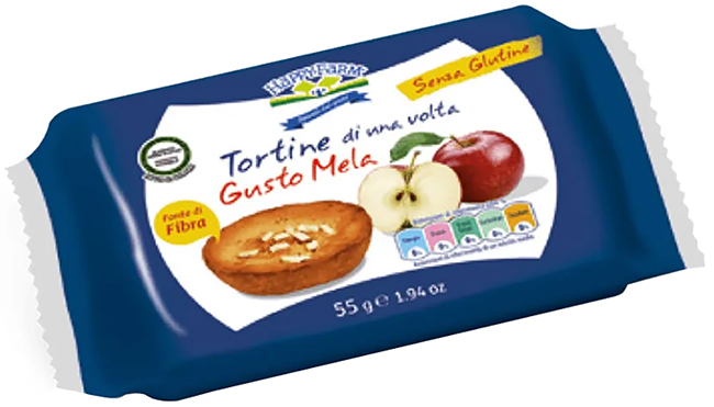 Happy Farm La Tortina Di Mela Senza Glutine 55 g