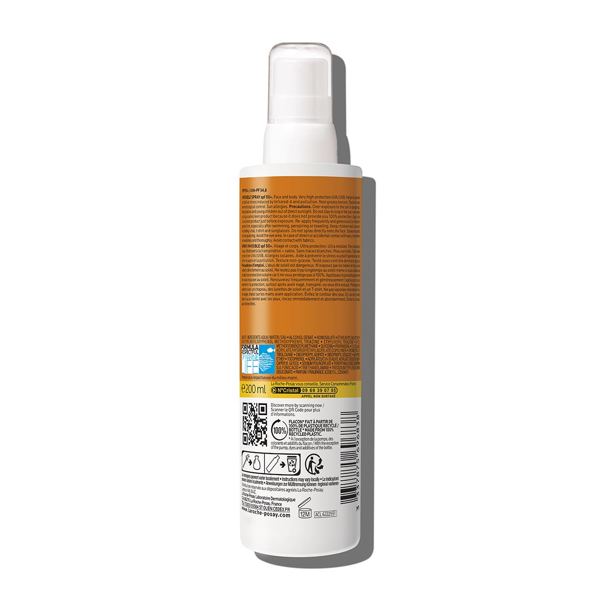 La Roche Posay Anthelios Shaka Spray Invisible SPF 50+ Protezione Corpo 200 ml