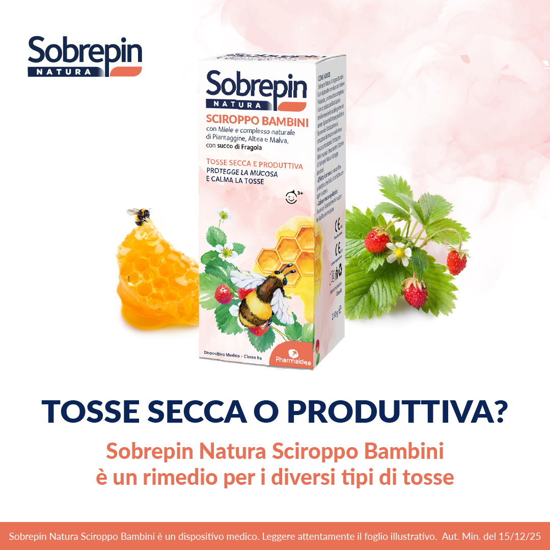 Sobrepin Natura - Sciroppo Bambini Per Tosse Secca E Produttiva 230 g