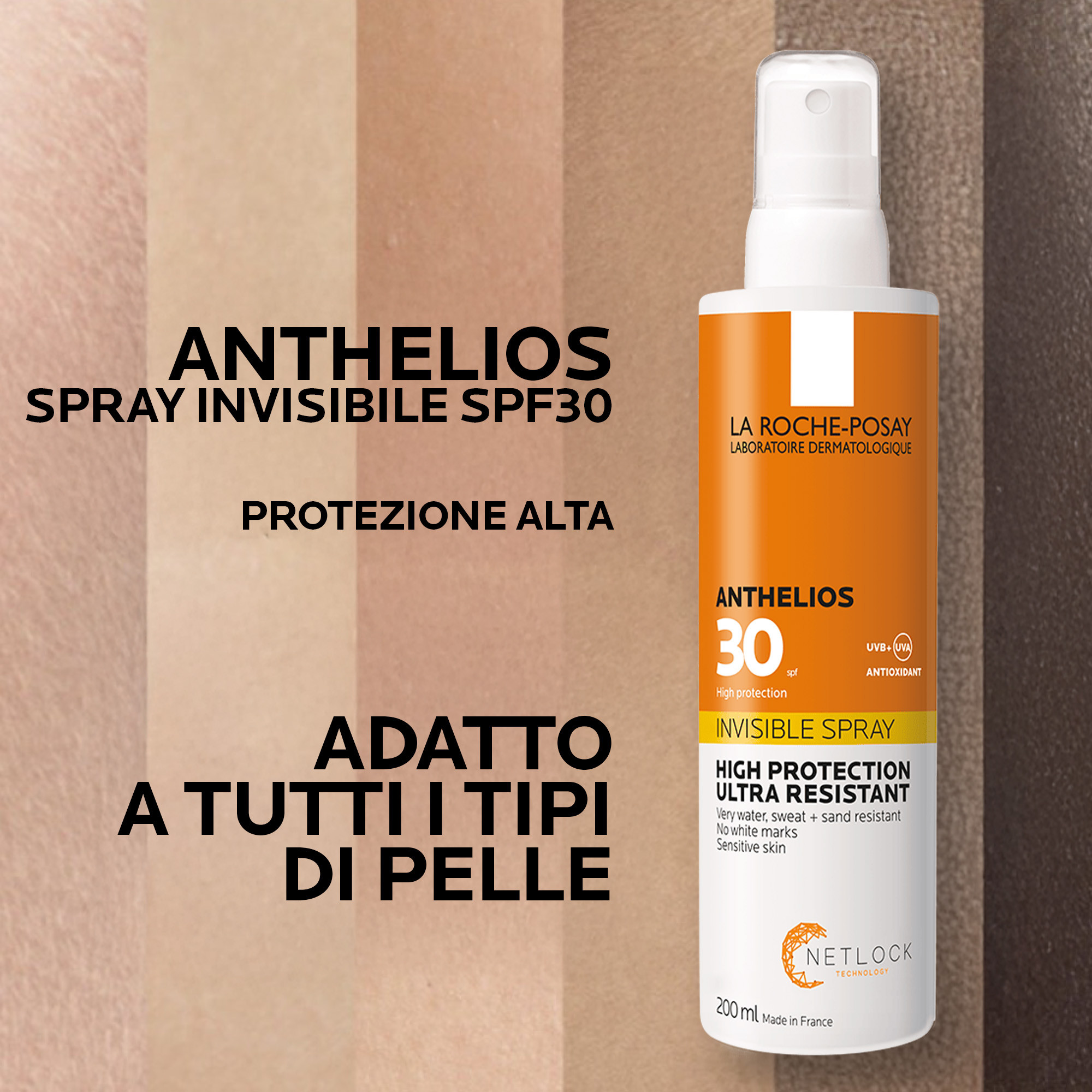 La Roche-Posay Anthelios - Spray Solare Invisible SPF30 Corpo 200 ml