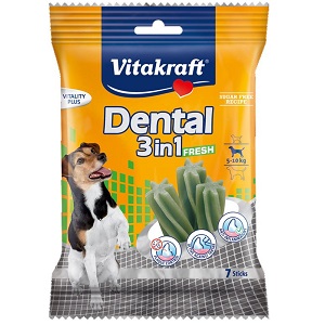 VITAKRAFT CANE SNACK DENTAL FRESH 3-IN-1 SMALL 7 STICKS 120GR