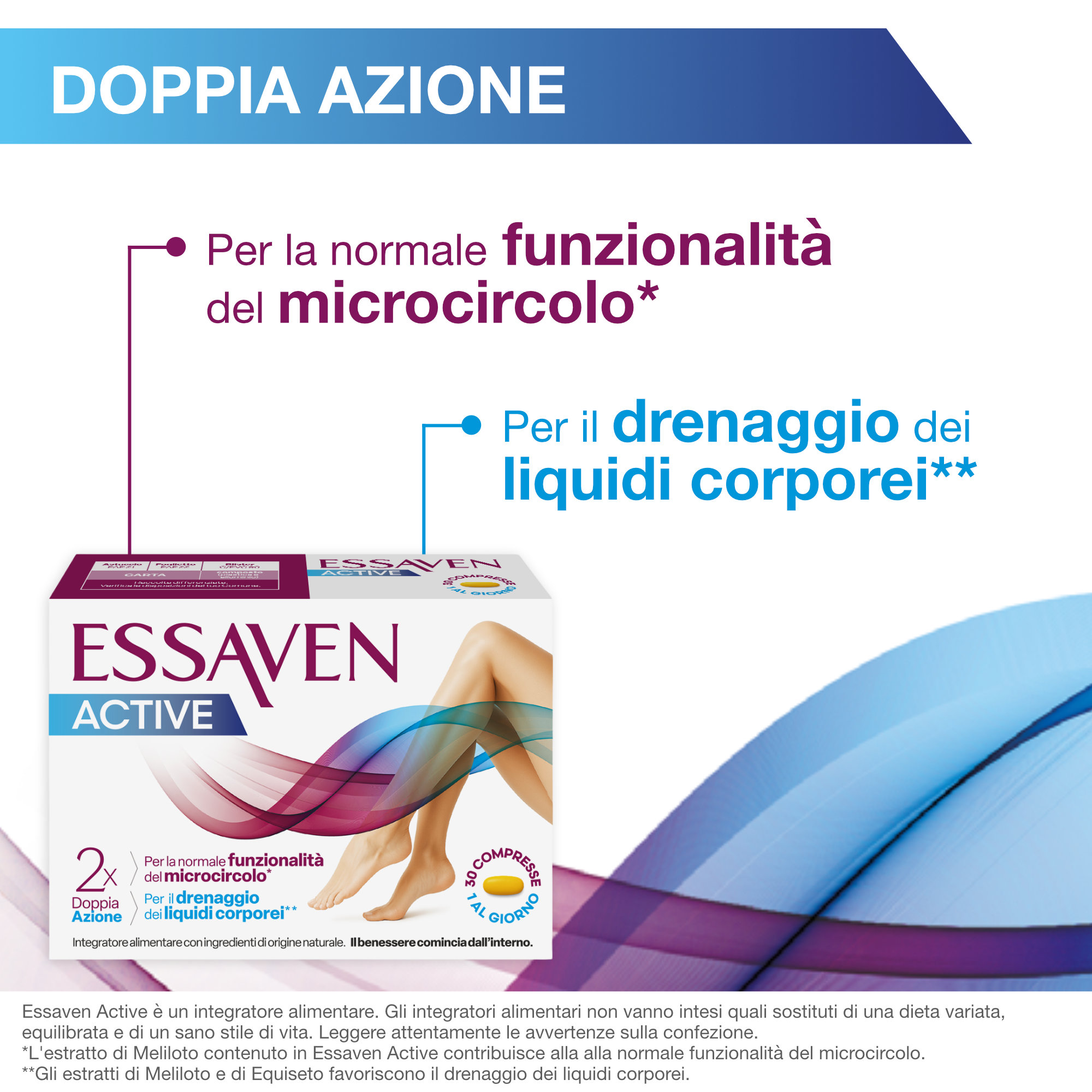 ESSAVEN ACTIVE 30CPR RIVESTITE