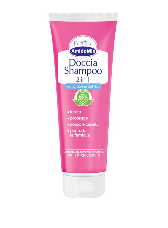 Euphidra AmidoMio Doccia Shampoo 2 in 1 - ideale per tutta la famiglia - 250 ml