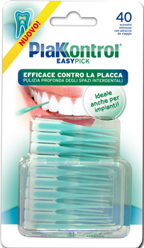 PlakKontrol Easy Pick Scovolino Monouso Rimozione Placca 40 Pezzi