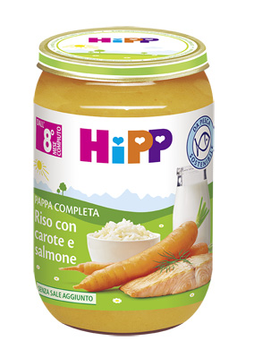 Hipp Riso Carote e salmone 220 g