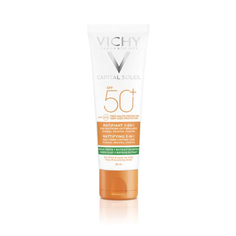 Vichy Trattamento opacizzante 3 in 1 effetto MAT - Viso - Protezione Molto Alta SPF 50+ 50 ml