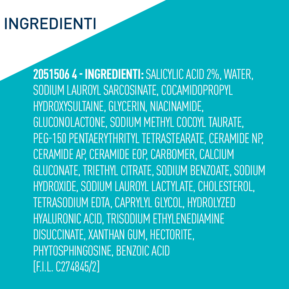 CeraVe Detergente Controllo Imperfezioni, Per Pelli a Tendenza Acneica, Con Acido Salicilico e Tecnologia Sebo-Assorbente, 236 ml