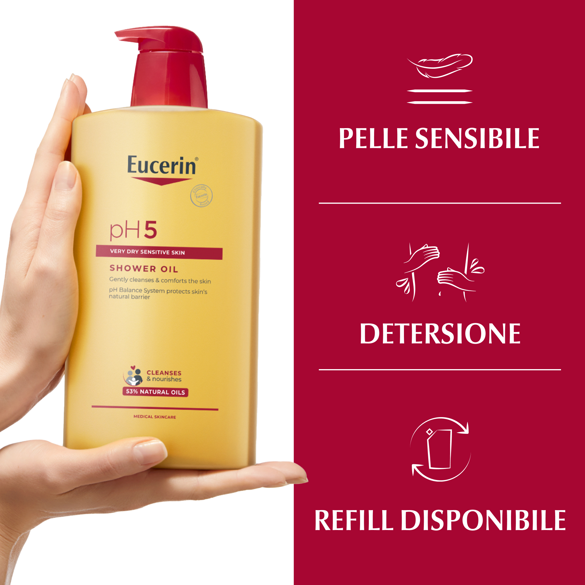 EUCERIN OLIO DOCCIA PH5 1L