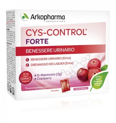 Cys-Control Forte Integratore Drenante e Benessere Urinario 14  Bustine
