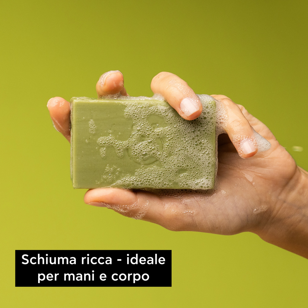 Apivita Natural Soap - Sapone Naturale Solido Mani E Corpo All'Oliva Per Pelle Secca 125 g