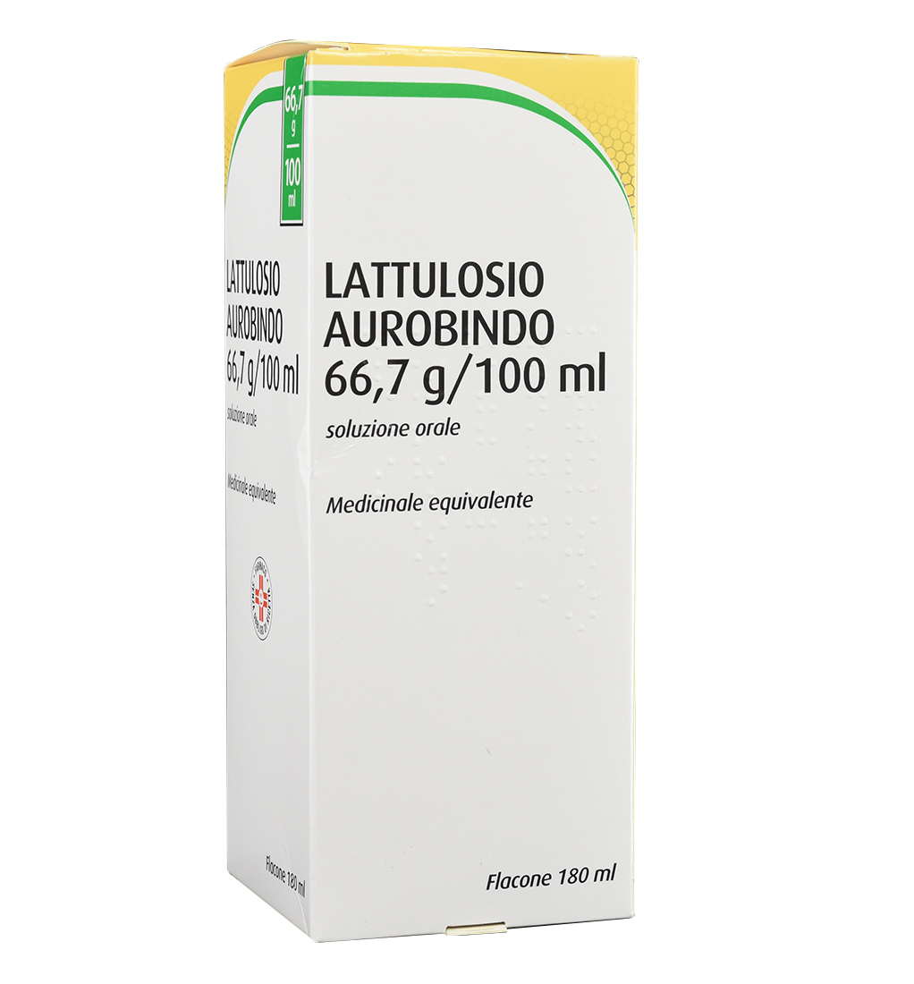 Lattulosio Aurobindo 66,7% Soluzione Orale 180 ml 