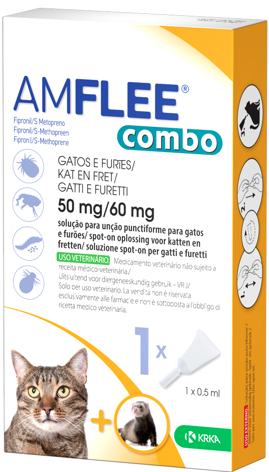 AMFLEE COMBO*1PIP 50MG+60MG VET