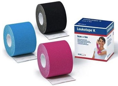 Leukotape K Benda Elastica Adesiva Taping 5x500 cm Misura Media Rosa