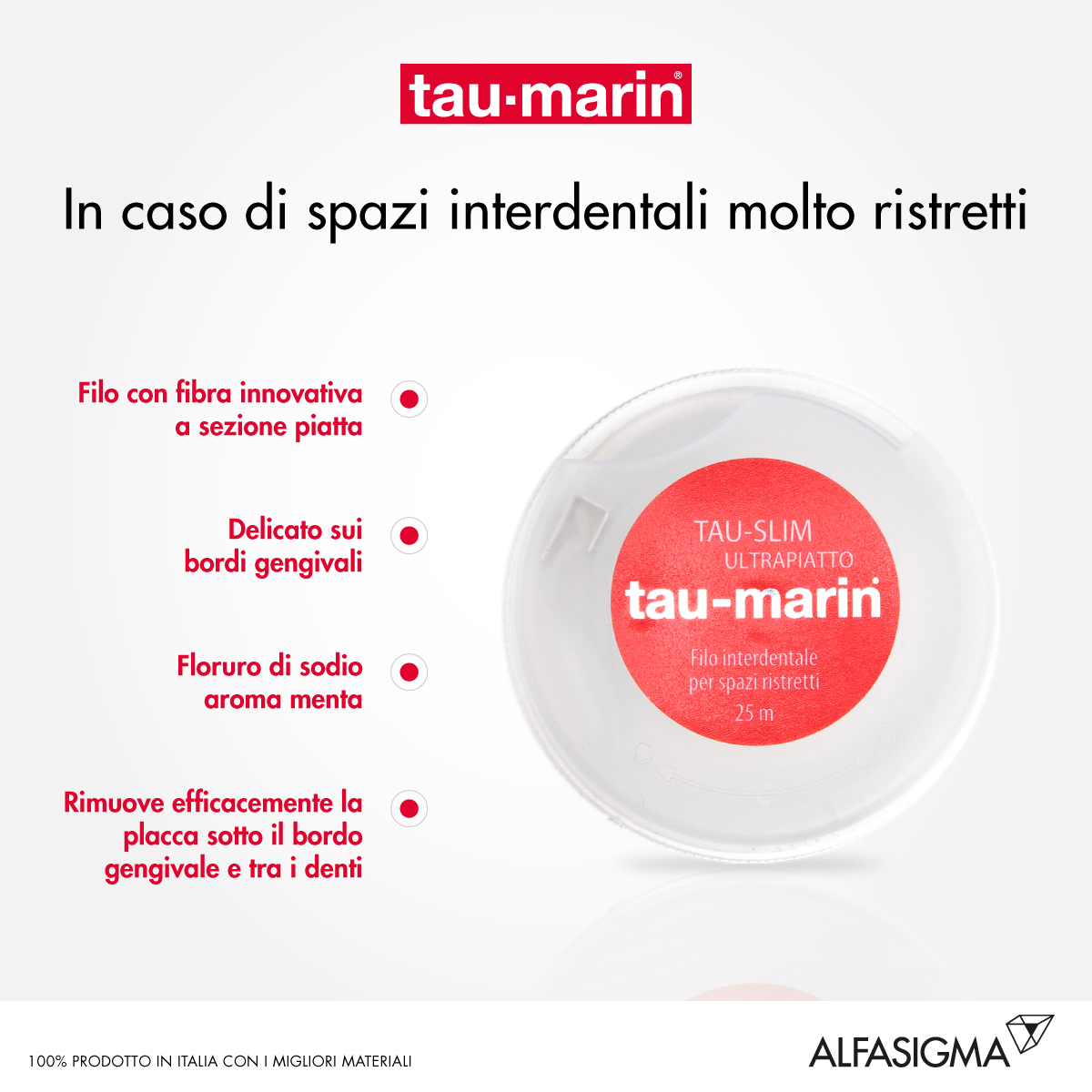 Tau-Marin Filo Interdentale Slim Ultrapiatto 25 m
