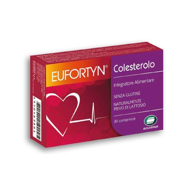 Eufortyn Colesterolo - Integratore per il controllo di colesterolo e trigliceridi - 30 Compresse