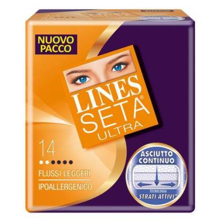 Lines Seta Ultra Assorbente Leggero 14 Pezzi
