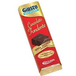 Giusto Senza Zuccheri Barretta Cioccolato Fondente 42 g