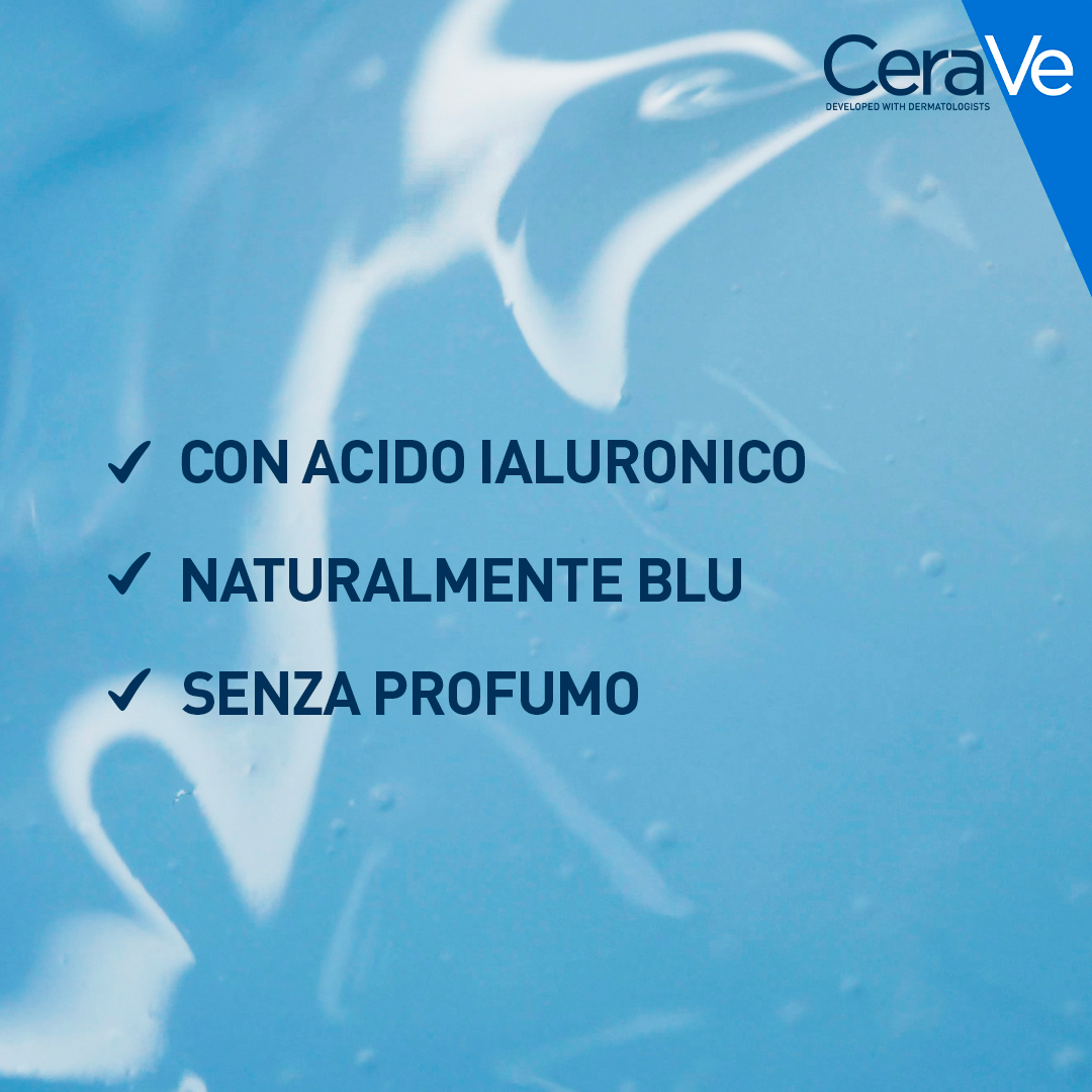 CeraVe - Acqua Gel Viso Idratante Con Acido Ialuronico, Niacinamide E 3 Ceramidi Essenziali 48 ml