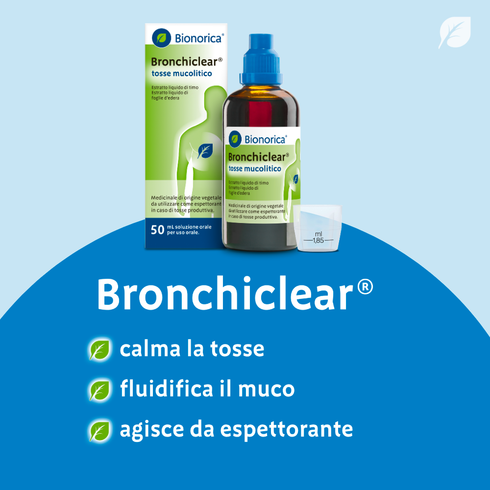 Bionorica Bronchiclear Tosse Mucolitico 50 ml - Soluzione Orale Per Tosse Produttiva