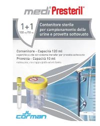Medipresteril Contenitore Sterile Campionamento Urine con Provetta