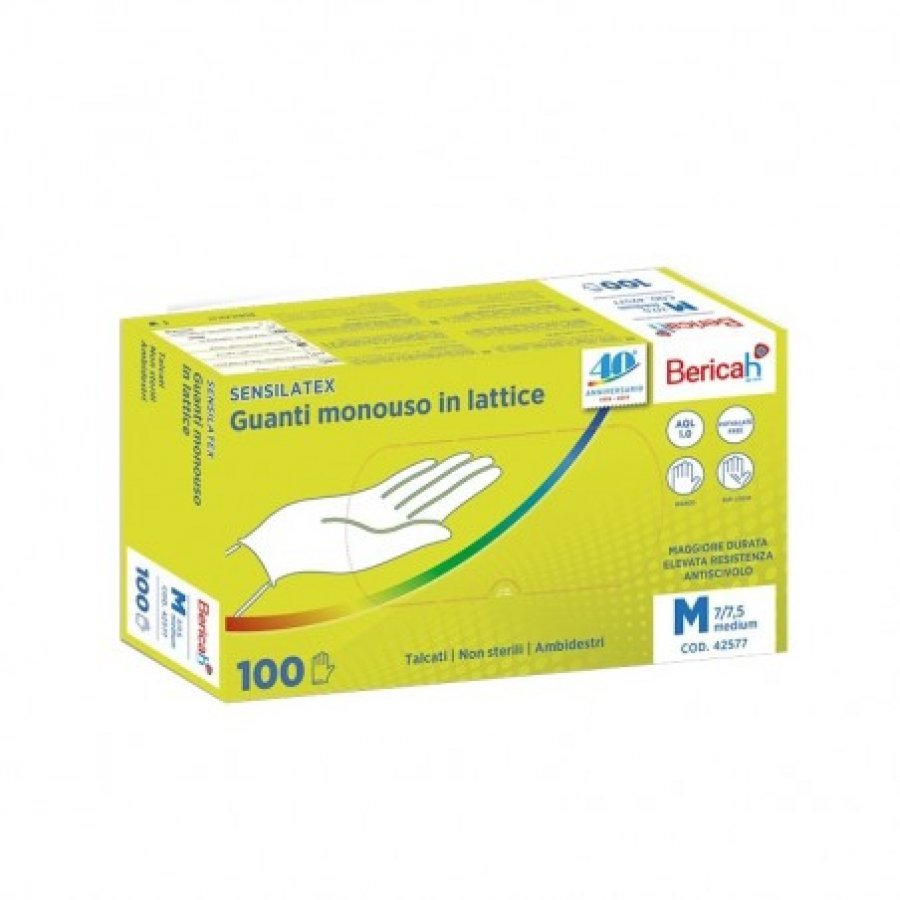 GUANTI LATT TALC M 100PZ SENSILA