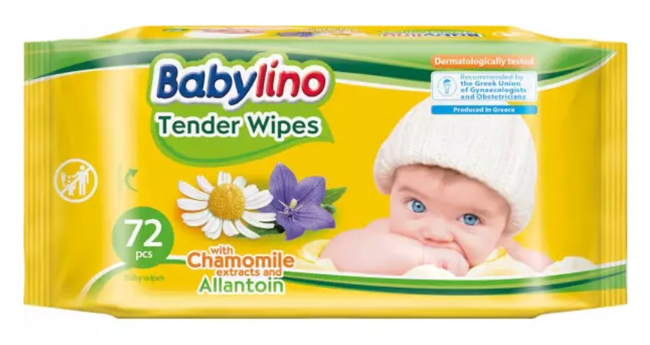 BABYLINO TENDER WIPES CHAMOMILLE 72 PZ