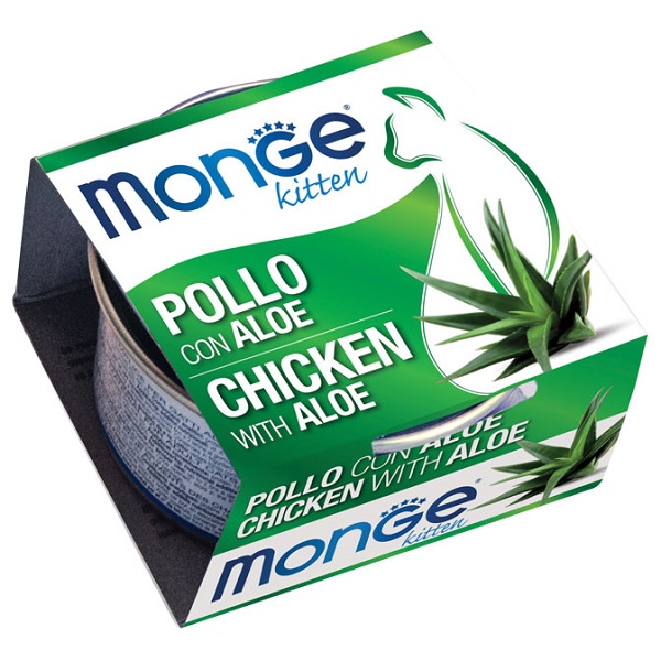 MONGE FRUITS POLLO C/ALOE 80G