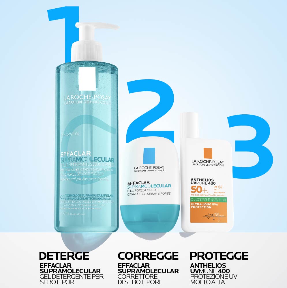 La Roche-Posay Effaclar - Gel Detergente Purificante Per Pelle Grassa 400 ml