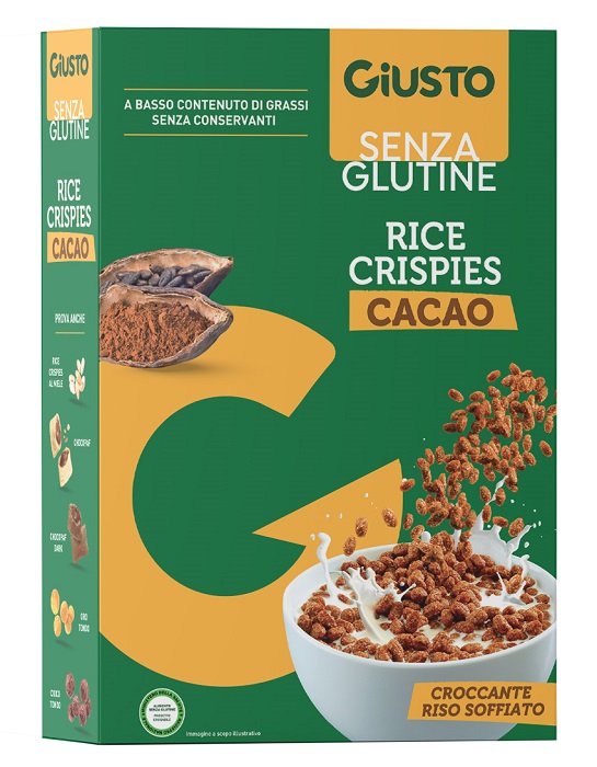GIUSTO S/G RICE CRISP CAC 200G