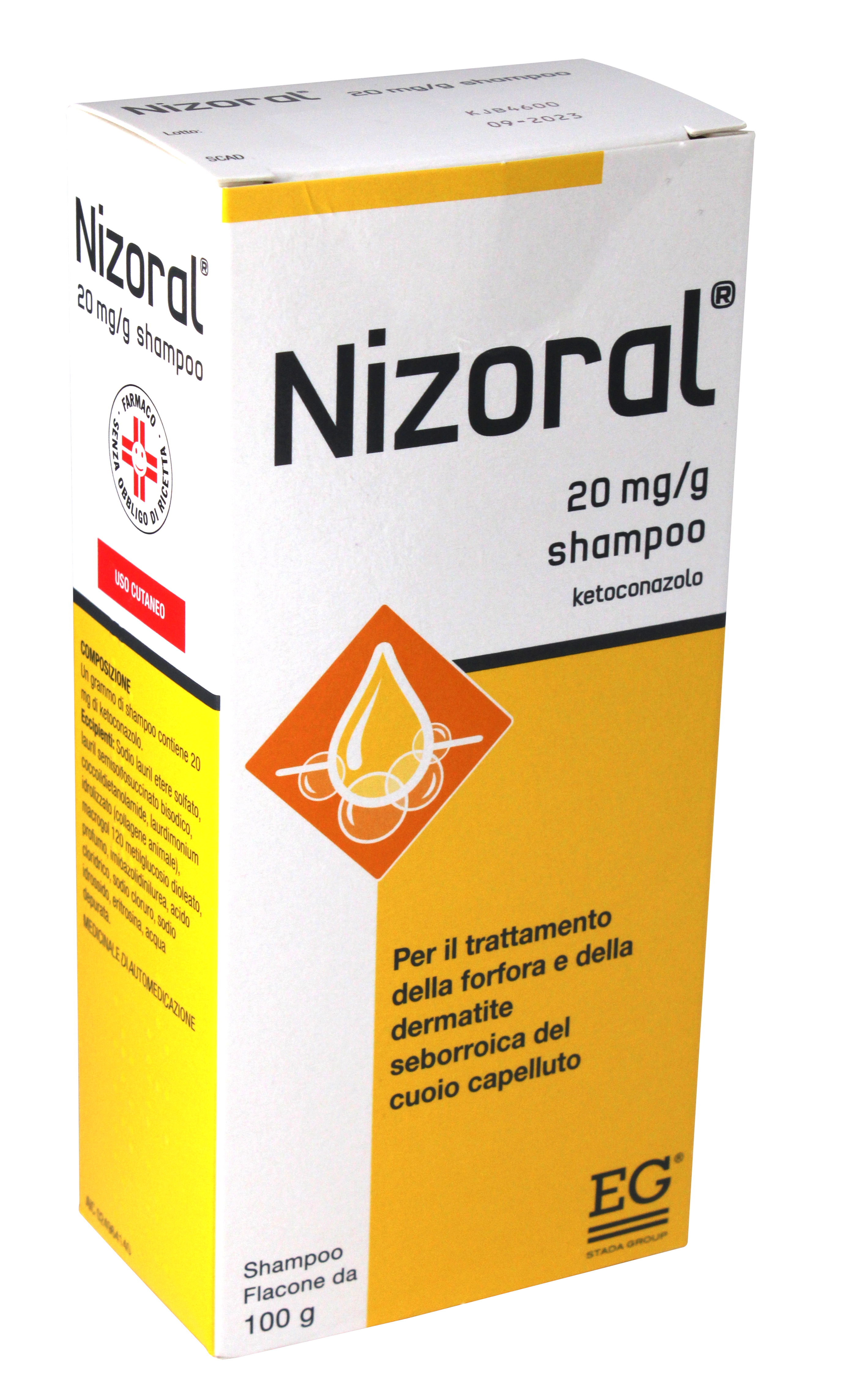 NIZORAL*SHAMPO FL100G 20MG/G GMM