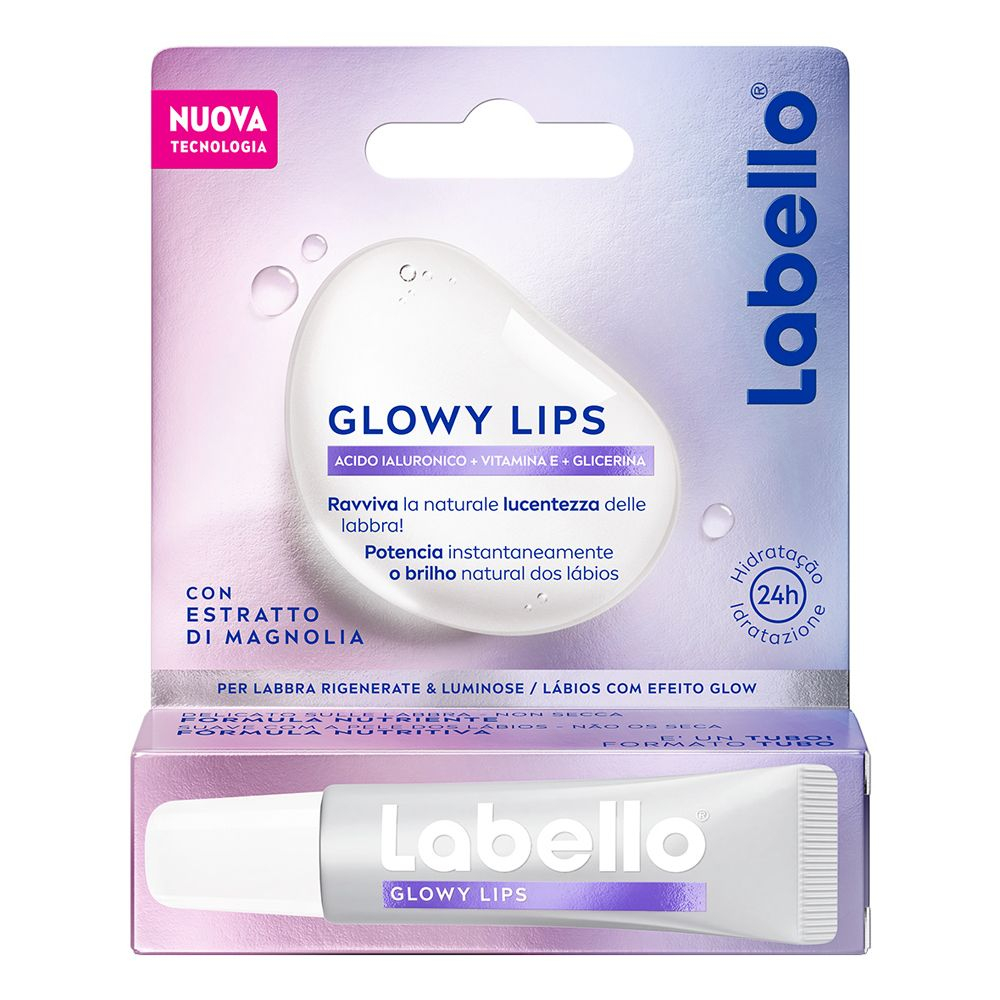 NIVEA Glow Routine Cofanetto regalo donna, Set regalo donna con Luminous630 Skin Glow Siero Viso Luminosità Immediata 30 ml, Labello Burrocacao Labbra Glowy Lips 10 ml e travel bag omaggio inclusa