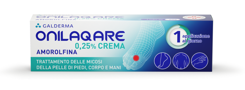 Onilaqare 0.25% crema contro la micosi per uso topico 20G