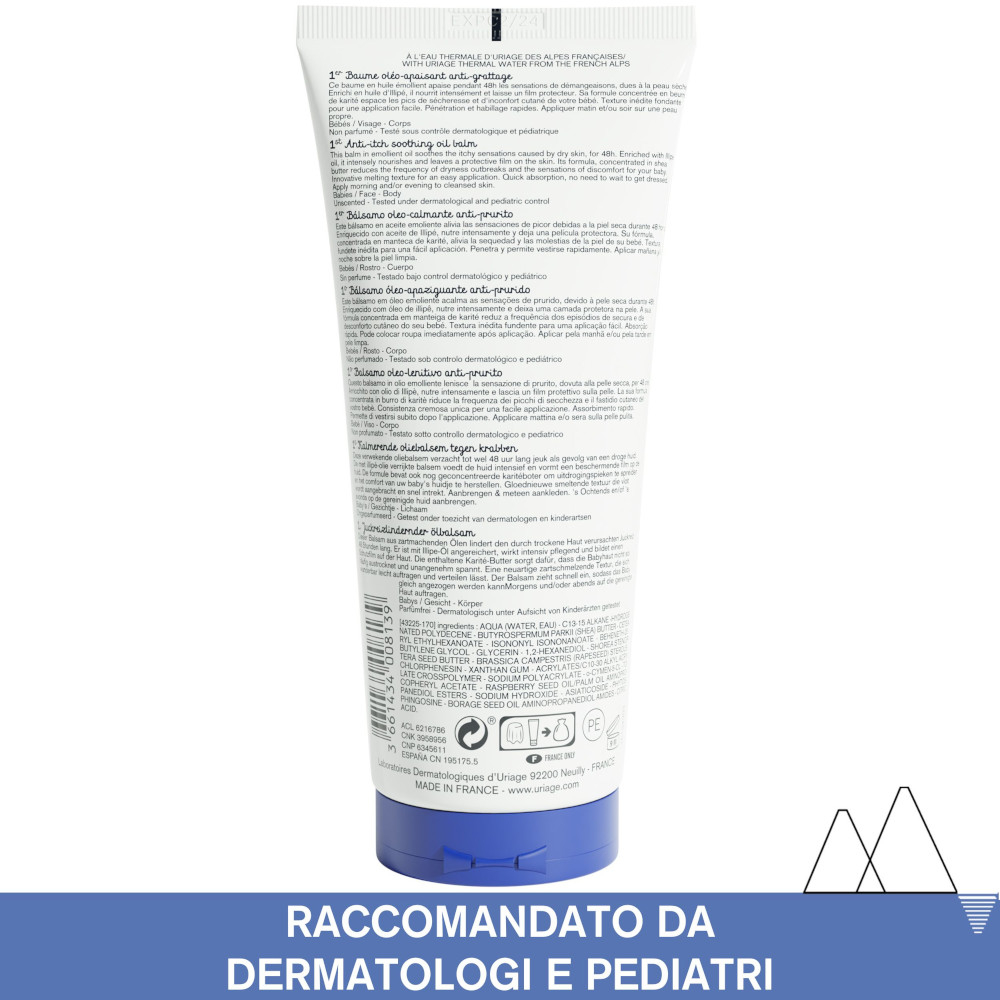 Balsamo olio lenitivo anti-prurito URIAGE per pelle secca soggetta ad eczema atopico 200ml