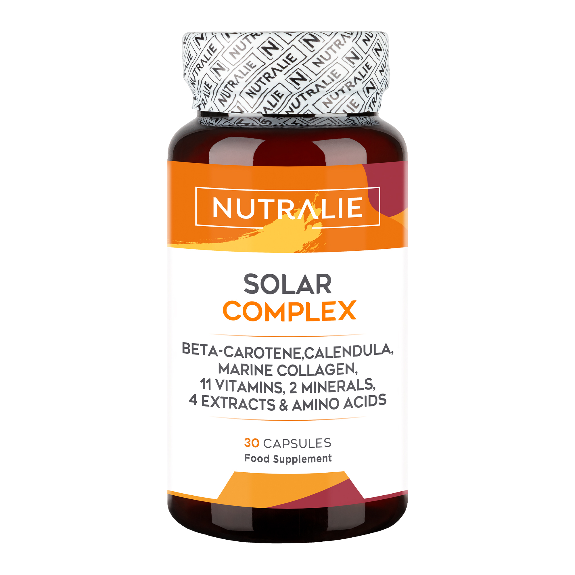 Nutralie Solar Complex con Collagene e Aminoacidi Abbronzatura e Protezione 30 Capsule