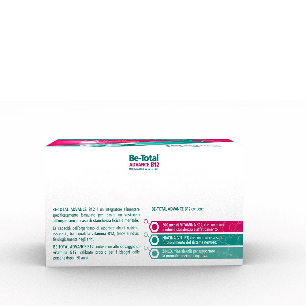Be-Total Advance B12 Integratore Alimentare Vitamina B12 Vitamina B Zinco 15 Faconcini