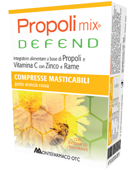 Propoli Mix Defend Integratore Sistema Immunitario 30 Compresse Masticabili
