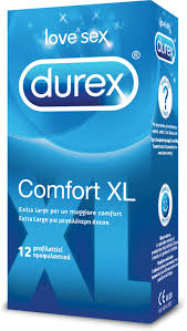 Durex Comfort XL - Extra-large - Confezione con 12 profilattici