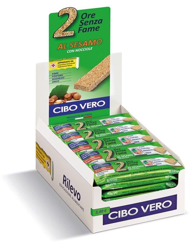 2 Ore Senza Fame al sesamo con nocciole Barretta spezzafame da 25g