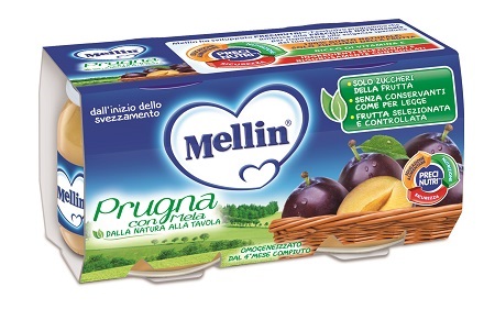 Mellin Omogeneizzato Di Frutta Prugna 2 x 100 g