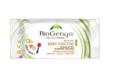 Biogenya Salviette Baby Ciuccio Igienizzante 12 Pezzi