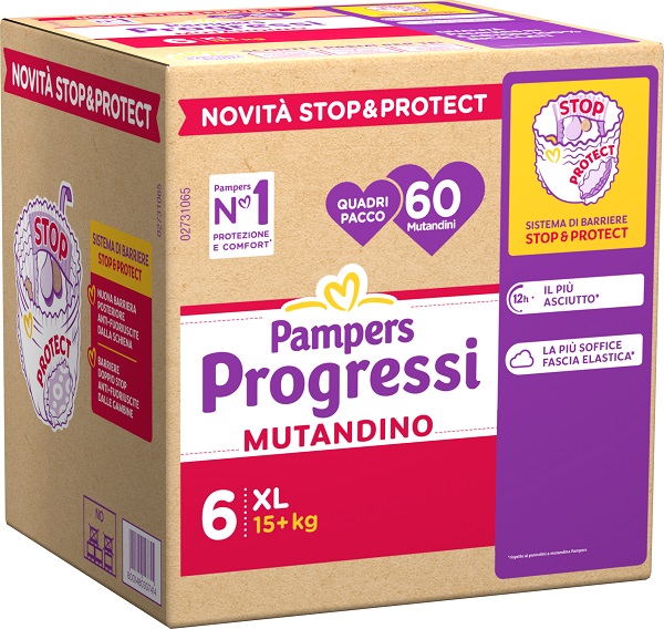 PAMPERS PROG MUT QUADRI XL 60P