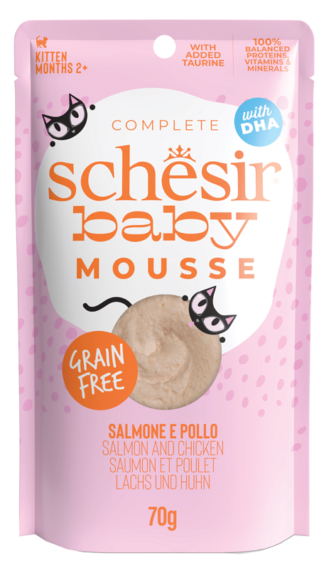 SCHESIR CAT BB MOUSSE SALM/POL