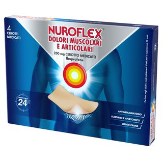 NUROFLEX CEROTTI 4PZ cerotti antinfiammatori e antidolorifici contro mal di schiena, dolori muscolari e articolari 