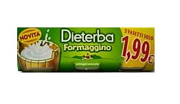Dieterba Omogenizzato Formaggino 3 Vasetti da 80 g