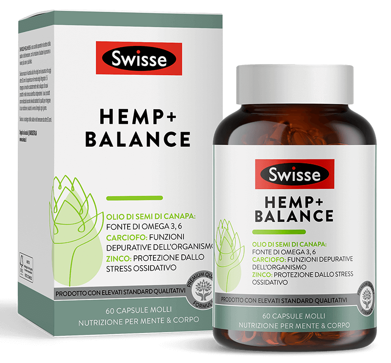 Swisse Hemp Balance Integratore Depurativo Corpo 60cps molli
