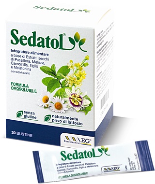 Sedatol Bustine Integratore Alimentare Antistress 20 Bustine Orosolubili